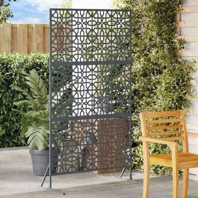 Obrázok produktu pre Maison Exclusive – paraván 100 x 50 x 180 cm, oceľ, antracitová farba