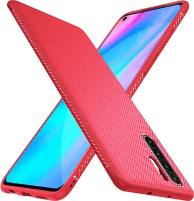 Produktbild von Conie Silikon Schutzhülle für Samsung Galaxy Note 10 Tasche Case Muster Cover Bumper TPU Hülle in Rot