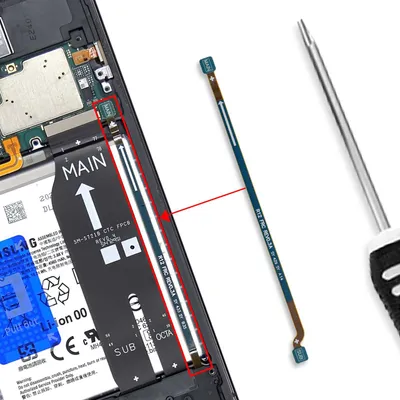 Obrázok produktu pre Clappio, FRC Flex hlavná doska k nabíjacej konektorovej zásuvke pre Galaxy S24 FE, čierna