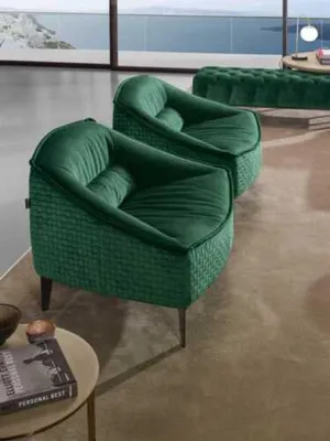 Produktbild von Luxus Möbel Design Sessel Klassisches Modern Design Sessel Textil Wohnzimmer Neu