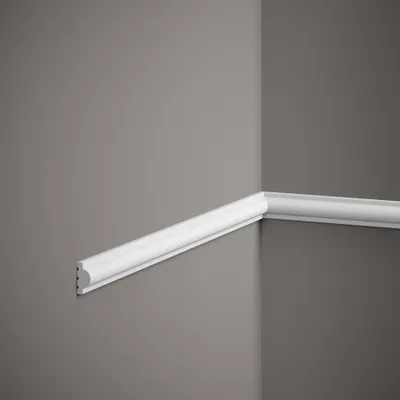 Produktbild von PROVISTON | Zierleiste Polystyrol | 12 x 25 x 2000 mm | Weiß | Wandleiste