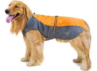 Produktbild von Wasserdichter Hundemantel 1 Stück, Reflektierende Regenjacke Für Mittelgroße Und Große Hunde, Leichtes Winddichtes Netzfutter Für Outdoor-Wanderungen Und Regentage