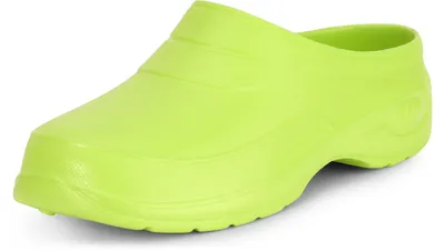 Produktbild von Ladeheid Damen und Herren leichte Eva Clogs Gartenclogs Gartenschuhe KL037(Lime, 40)