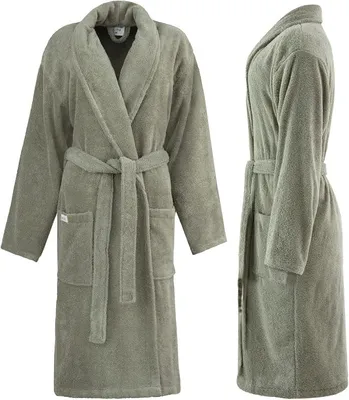 Produktbild von Bademantel Damen und Herren aus 100% Baumwolle, Morgenmantel Frottee Kuschel, Saunamantel Warm und Kuschelig, 400 g/m?