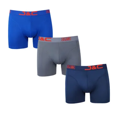 Productafbeelding van J&C Heren boxershorts, 3-pack, microvezel, diverse kleuren, maat S, model 4485