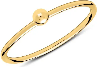 Produktbild von lanii Ring Kugel aus vergoldetem Sterlingsilber SR0472