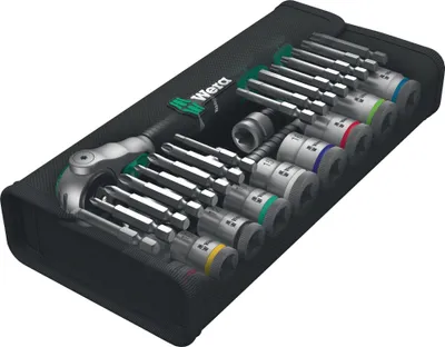 Produktbild von Wera 8100 SB 6 Zyklop Speed- Knarrensatz, 3/8  Antrieb, metr