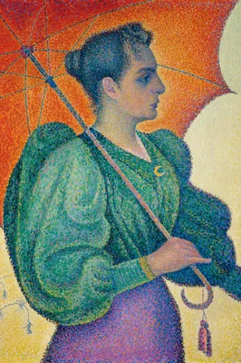 Produktbild von Paul Signac Kunstdruck Bild - Frau Mit Sonnenschirm, 1893 (120 x 80 cm)