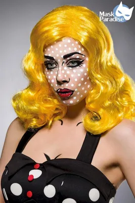 Produktbild von Mask Paradise - Perücke für Pop-Art Girl, Größe:OS