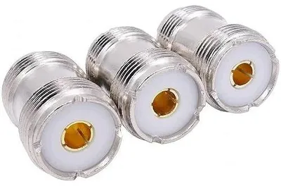 Zdjęcie produktu dla Złącze uhf so 239 żeńskie koncentryczne do radia cb anteny 3 szt.