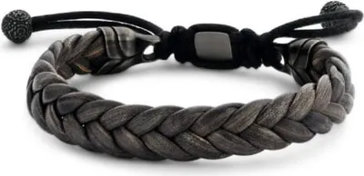 Image de Bracelet en cuir marron Victoria pour homme