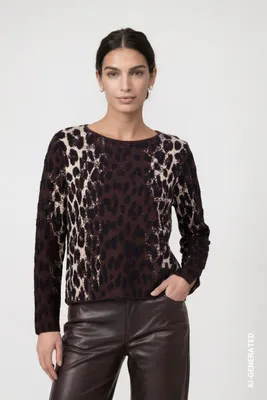 Produktbild von monari Pullover 569 black coffee 36