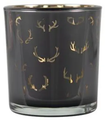 Zdjęcie produktu dla Mars & More – Świecznik szklany, sylwetka jelenia, mały, 8 cm