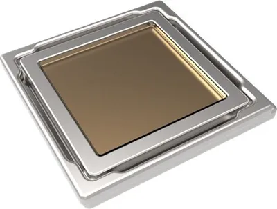 Produktbild von Duschrinne Edelstahl Bodenablauf Ablaufrinne Duschablau Bad 110x110mm Beige