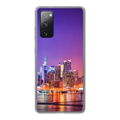 Produktbild von MuchoWow® Handyhülle Schutzhülle Hülle für Samsung Galaxy S20 FE New York - Skyline - Lila Silikon Softcase Handy Hülle - Abdeckung