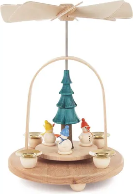 Produktbild von Pyramide mit Schneemännern BxHxT 15x19x15cm NEU