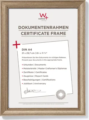 Produktbild von Walther, JA130D,Lounge Designrahmen 021X29,7 cm STAHL