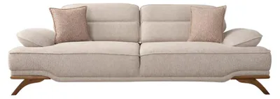 Image de Canapé 3 places beige moderne – Canapé moelleux pour votre salon