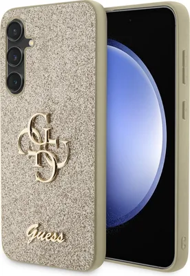 Obrázek produktu pro Guess GUHCS23FEHG4SGD Samsung Galaxy S23 FE hardcase Glitter Script Big 4G gold
