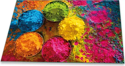 Produktbild von Herdabdeckplatte Glaskeramikfeld Spritzschutz Glas Universal Deko 80x52 Abstrakt Bunt