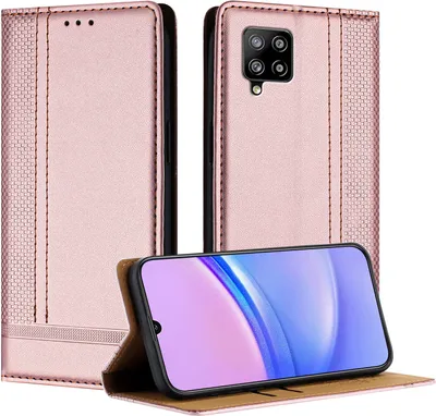 Produktbild von Handyhülle für Samsung Galaxy A42 5G Leder Flip Klappbare Schutzhülle mit Standfunktion Pink