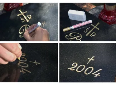 Produktbild von LEVIATAN Set zur Restaurierung von Inschriften auf Grabsteinen, Grabstein-Restaurierungsset, Inschriften-Restaurierung, Grabstein-Instandsetzung, Grabstein-Inscription-Erneuerung, Ölmarker Silber