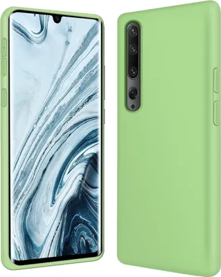 Zdjęcie produktu dla Etui ochronne na telefon komórkowy Xiaomi Mi Note 10 silikonowo-żelowe etui na telefon komórkowy, zielone