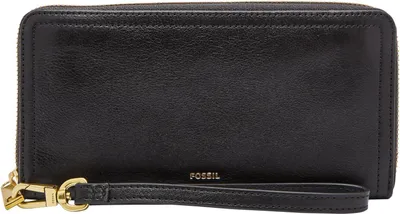 Produktbild von FOSSIL Geldbörse Logan RFID Zip Around Clutch Black schwarz