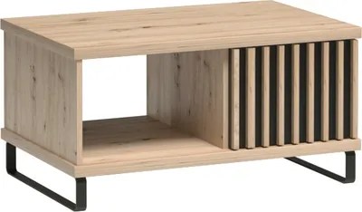 Produktbild von Minio, Couchtisch "CALI 8", mit Metallbeine, Artisan Eiche / Schwarze Farbe