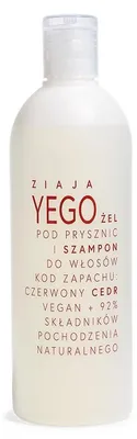 Image de Ziaja Yego Gel douche et shampooing Cèdre rouge, 400 ml