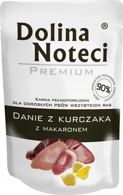 Produktbild von DOLINA NOTECI PREMIUM Hühnchen- und Nudelgericht Nassfutter für Hunde 300 g