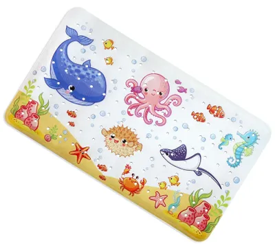 Obrázok produktu pre Protisklzová podložka do sprchy, 70x40 cm, s prísavkami