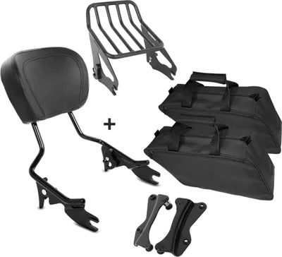 Zdjęcie produktu dla Zestaw Sissybar + torby wewnętrzne W1 do Harley Road King Special 17-25 sw