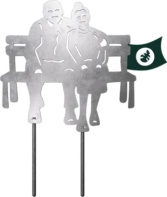 Produktbild von Gartenstecker in Rost & Silber Rost Deko für Garten, Balkon & Terrasse, Design Metallfiguren:Altes Pärchen, Stil Metallfiguren:Silber