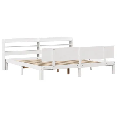 Obrázek produktu pro vidaXL Rám postele s čelem bez matrace bílý 180x200 cm