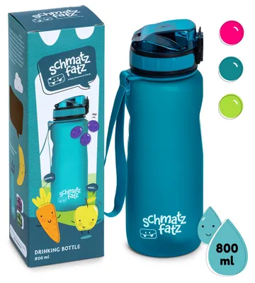 Immagine prodotto di Borraccia Klarstein, borraccia sportiva per adulti, borraccia senza BPA e refrigerante, borraccia a prova di perdite per donne e uomini, borraccia sportiva blu, borraccia per fitness e palestra