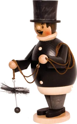 Produktbild von Schornsteinfeger Max (16cm) Räuchermann von Drechslerei Kuhnert