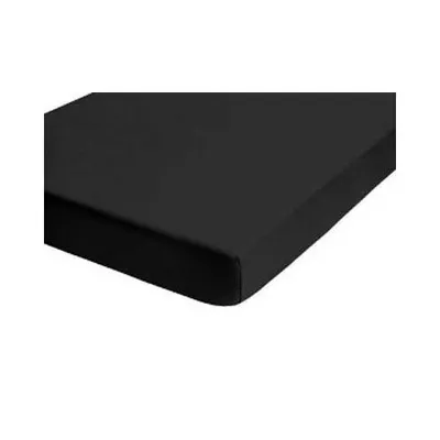 Produktbild von Biberna 02744 100% Baumwolle Feinbiber-Spannbettlaken Deluxe 100 x 200 cm, Farbe:Schwarz, Grösse:100 cm x 200 cm