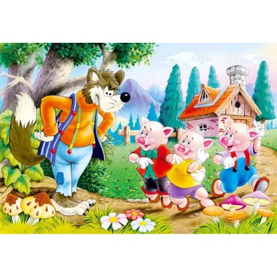 Produktbild von Castorland Three Little Pigs Puzzle 60 Teile B-06519-1