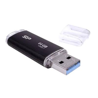 Produktbild von Silicon Power 8 GB Blaze B02 USB-Stick, USB Typ-A 3.2 Gen 1 (3.1 Gen 1), Schwarz