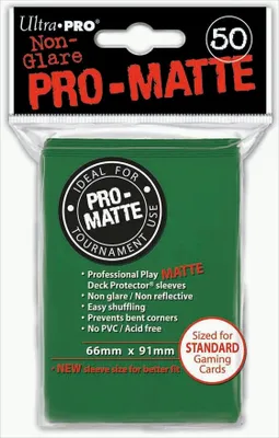 Obrázok produktu pre Ultra PRO 82652, puzdro na karty, Zelená, 50 kusov