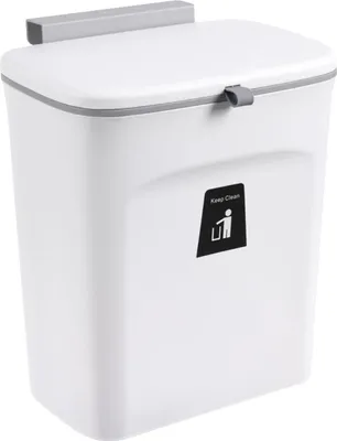 Produktbild von Kleiner, ankerbarer, wertstofftrennender Müllbehälter 9 Liter für Küche, Badezimmer, Wohnmobil
