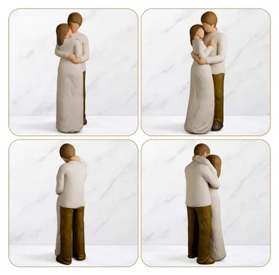 Produktbild von Paarfigur, Liebesstatue als Geschenk zur Hochzeit, romantische Figuren für Jahrestag, Valentinstag, Geburtstag