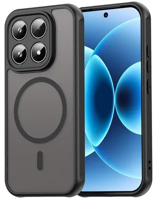 Produktbild von Magnet-Case für Xiaomi 17 Hülle Magsafe Schutzhülle Stoßfest TPU-Rahmen starker Magnetring, Schwarz