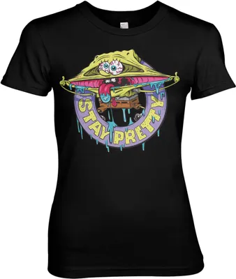Produktbild von SpongeBob - Stay Pretty Girly Tee - Large - Black