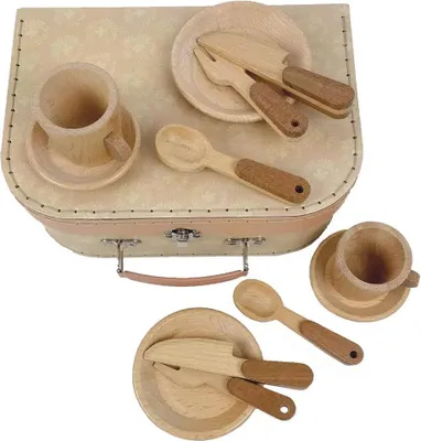 Produktbild von Egmont Toys Frühstücksset aus Holz im Koffer