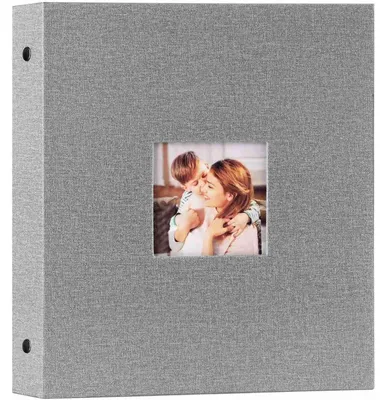 Zdjęcie produktu dla Album fotograficzne 13x18 cm, 200 zdjęć, okładka z płótna, szare, album wsuwany