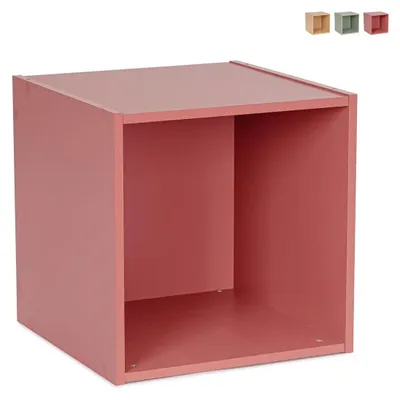 Produktbild von Würfelförmiges Mehrzweck-Wandregal 35x35x35 cm Composite Pro YES - Rot