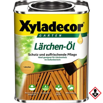 Produktbild von Xyladecor Lärchen Öl Pflegeöl Terrassenöl für den Außenbereich 750ml