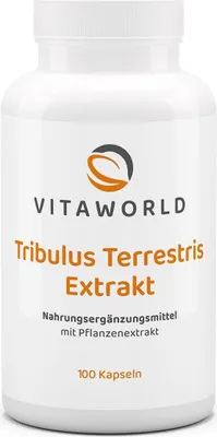 Produktbild von Vitaworld Tribulus Terrestris Extrakt 500 mg | 100 Kapseln | hoher Gehalt an Saponinen |  Germany | vegan